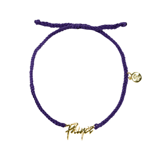 Prince Logo Braided Cord Bracelet [Gold]