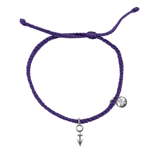 Symbol Braided Cord Bracelet [Silver]