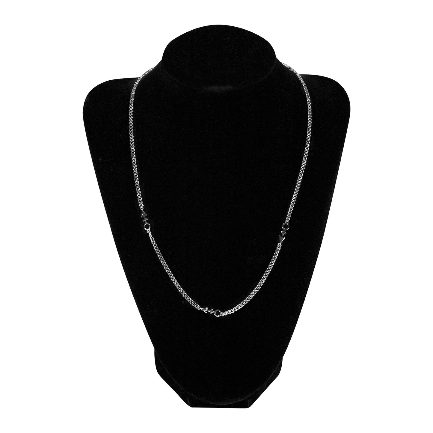 Symbol Repeat Necklace [Silver]