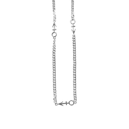 Symbol Repeat Necklace [Silver]