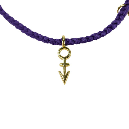 Symbol Braided Cord Bracelet [Gold]