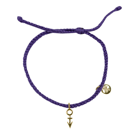Symbol Braided Cord Bracelet [Gold]