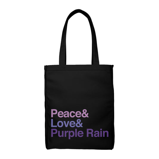 Peace & Love & Purple Rain Tote