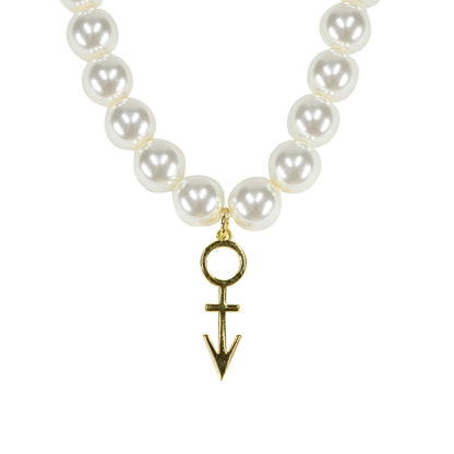 Symbol Pearl Necklace [Gold]