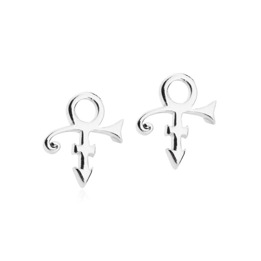 Prince Symbol Stud Earrings [Silver]