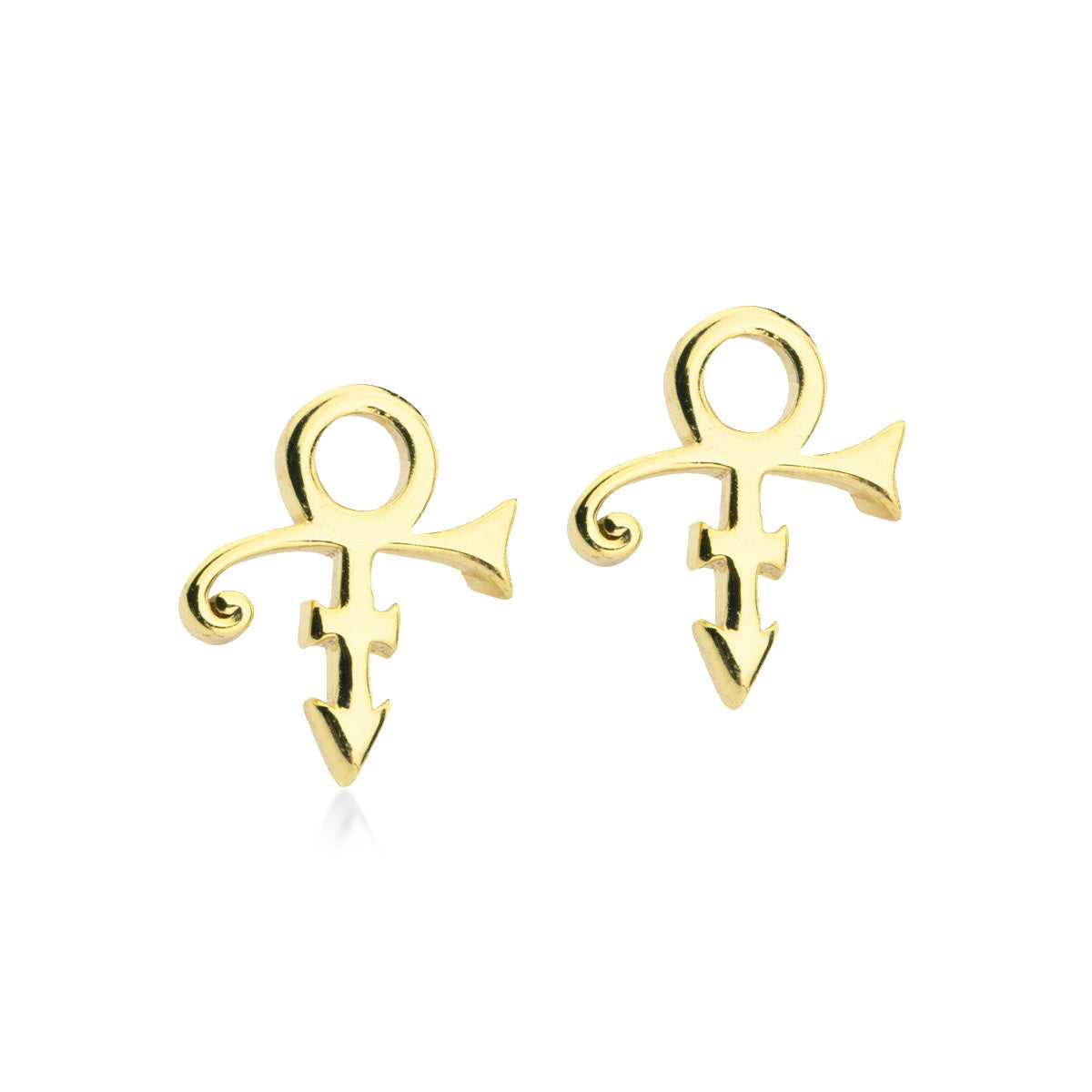 Prince Symbol Stud Earrings [Gold]