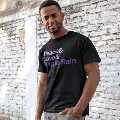 Peace & Love & Purple Rain T-shirt