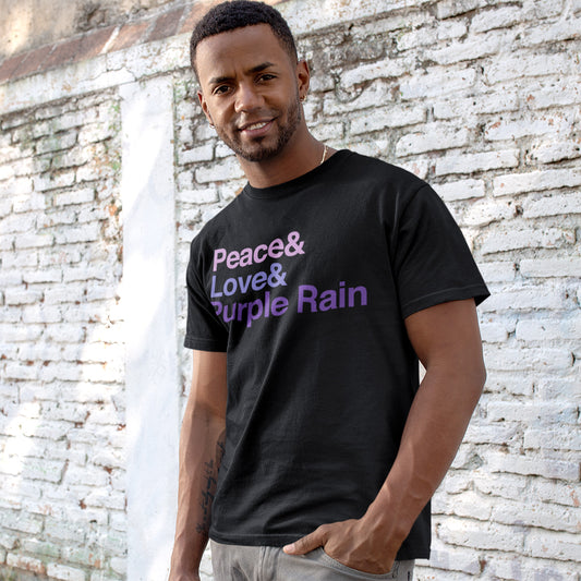 Peace & Love & Purple Rain T-shirt