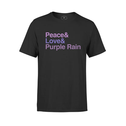 Peace & Love & Purple Rain T-shirt