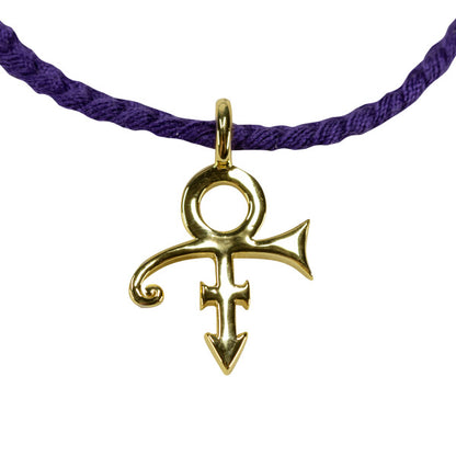 Prince Symbol Braided Cord Bracelet [Gold]