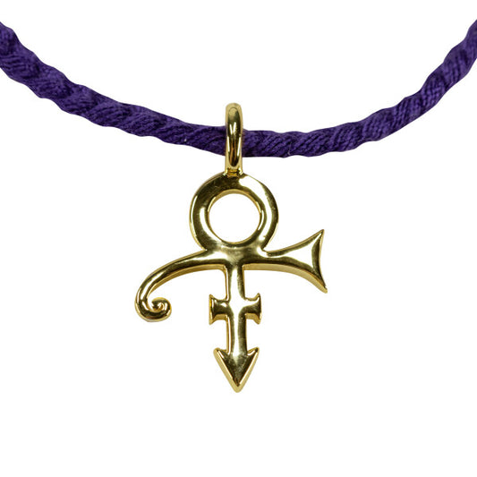 Prince Symbol Braided Cord Bracelet [Gold]