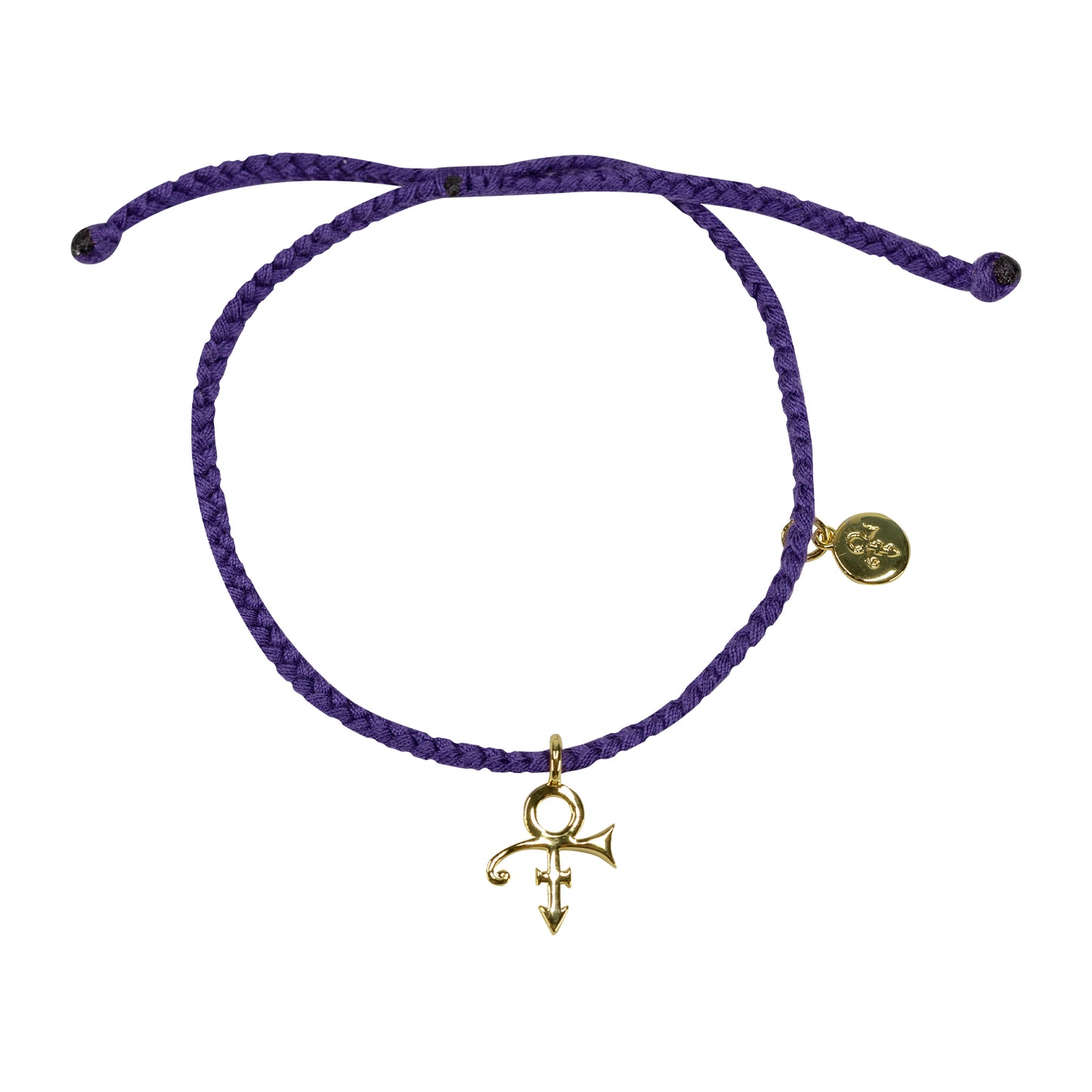 Prince Symbol Braided Cord Bracelet [Gold]