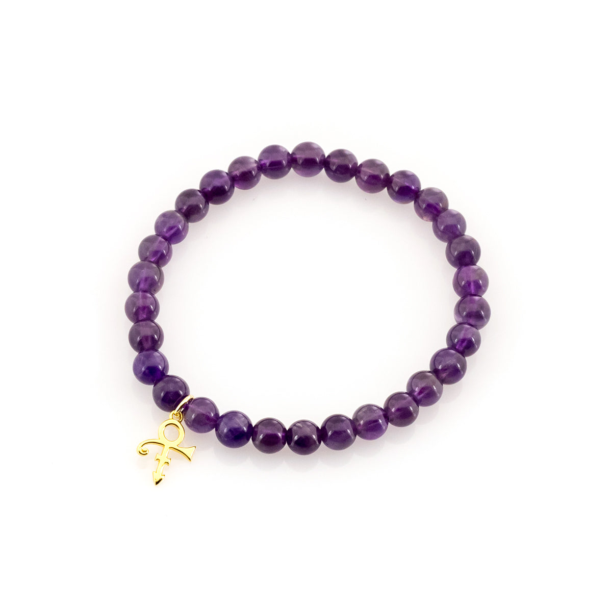 Prince Symbol Beaded Bracelet [Gold]