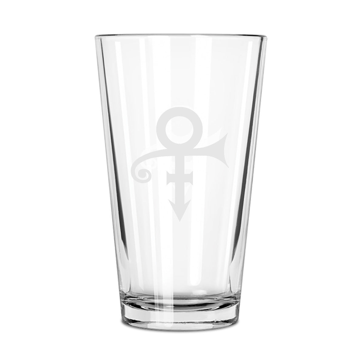 Prince Symbol Etched Pint Glass