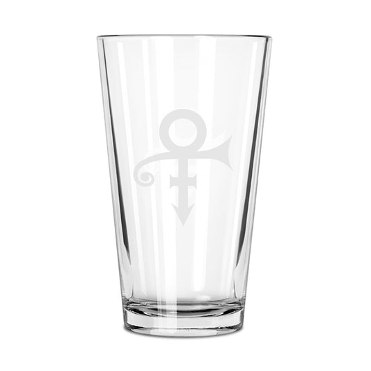 Prince Symbol Etched Pint Glass