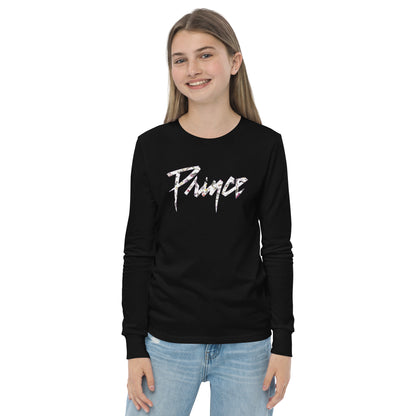 Prince Floral Logo Youth Long Sleeve T-Shirt